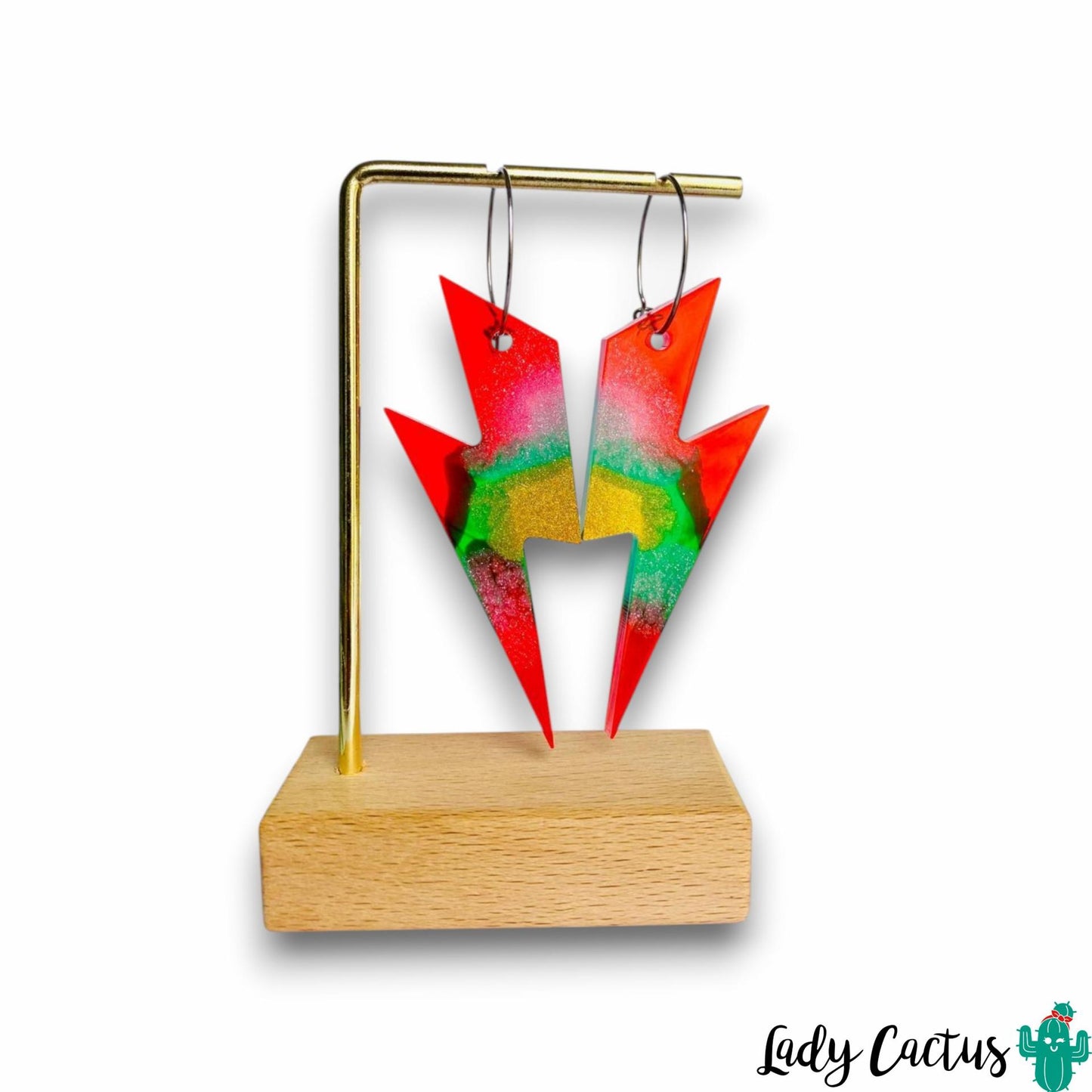 Pendientes Maxi Rayos Tropicales Lady Cactus