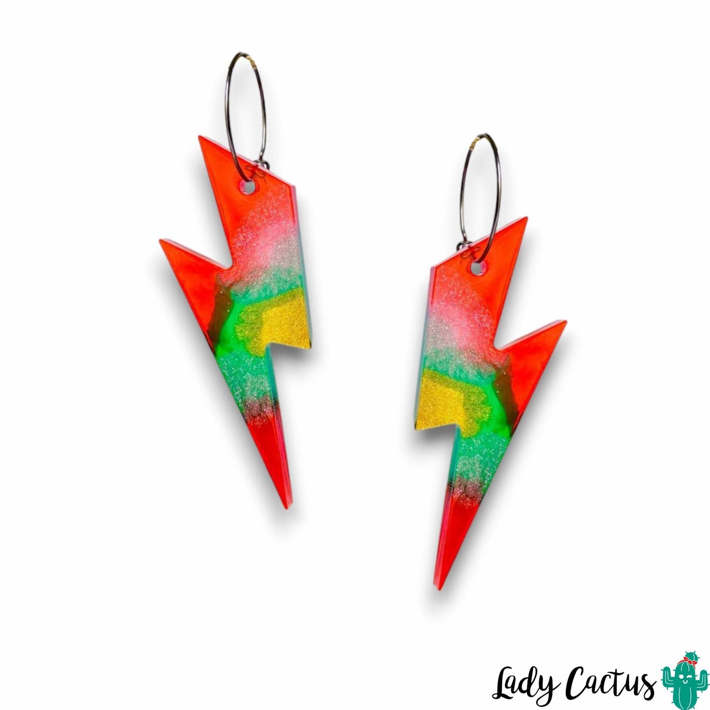 Pendientes Maxi Rayos Tropicales Lady Cactus