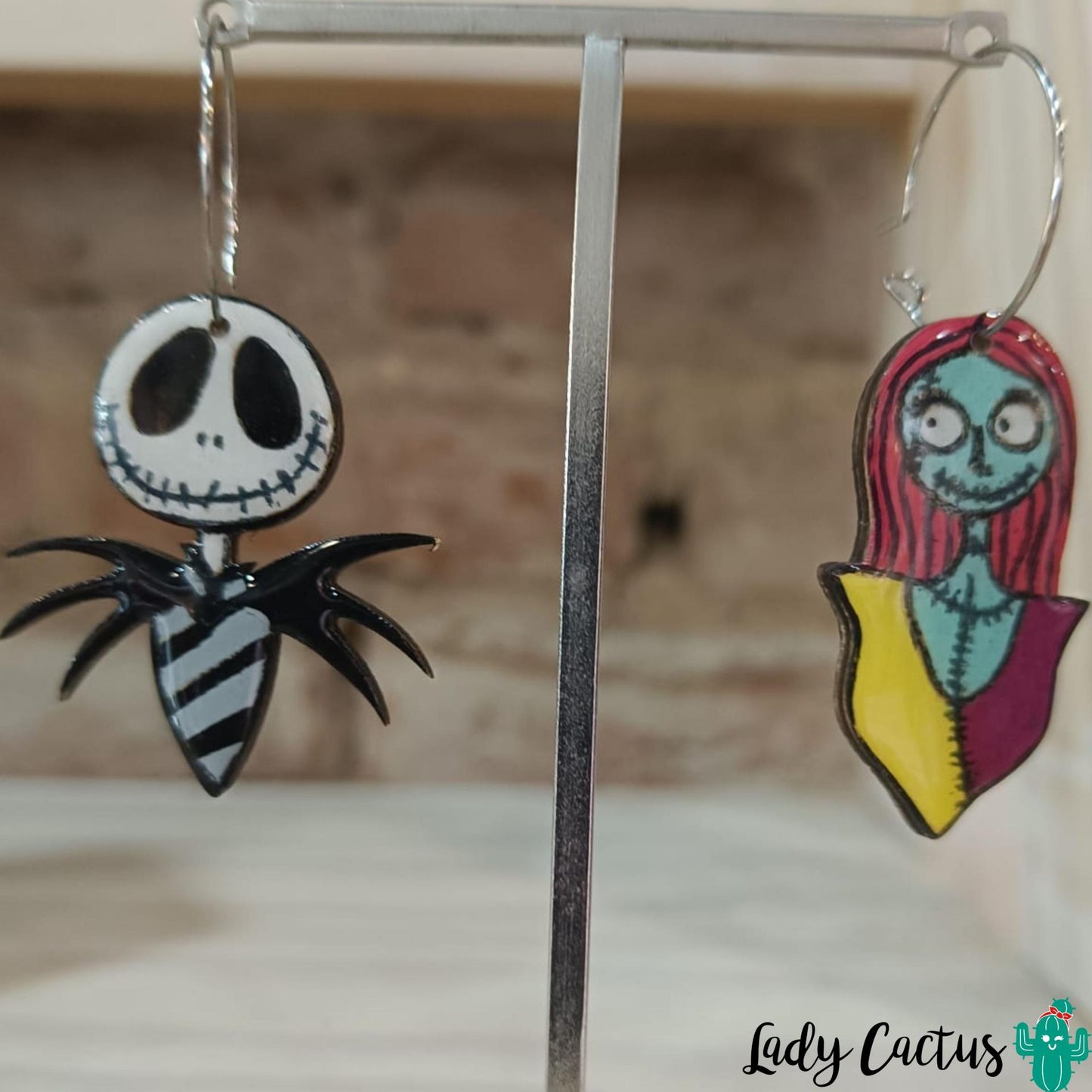 Pendientes de Jack Skellington y Sally para regalo original
