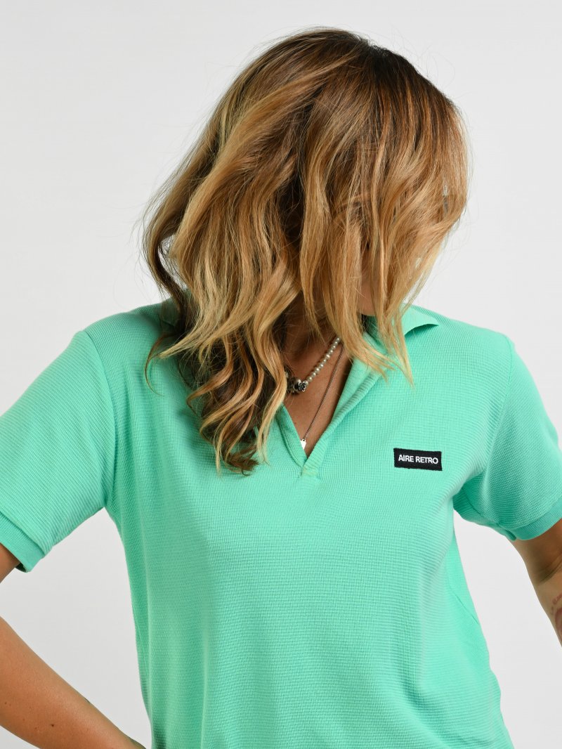 Camiseta polo "Paz mental" de Aire Retro