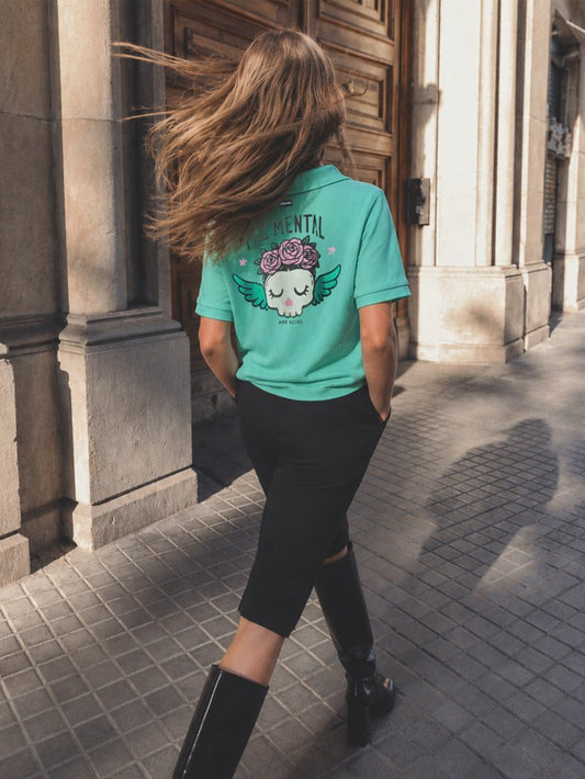Camiseta polo "Paz mental" de Aire Retro