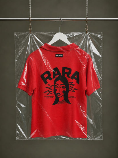 Camiseta polo "rara" rojo de Aire Retro