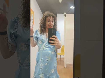Vestido Azul Magnolia - Aire Retro