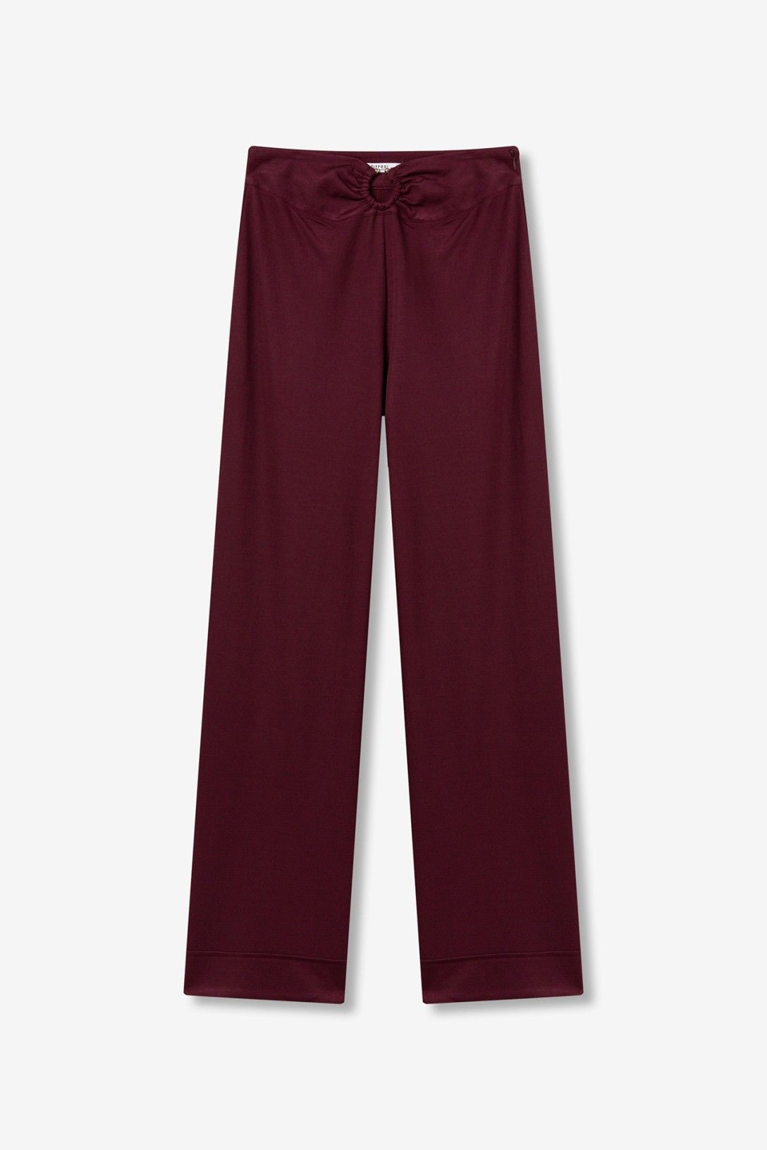 Vista frontal del pantalón ancho de mujer marca Tiffosi.