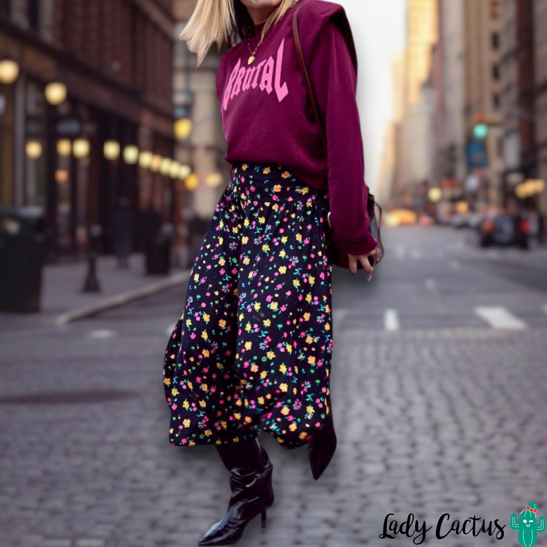 Sudadera Burdeos Brutal en algodón felpa de Aire Retro para calidez auténtica