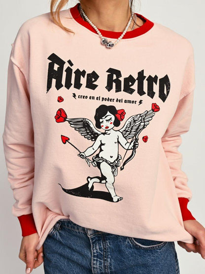 Sudadera rosa bebé modelo Cupida de la marca Aire Retro en Lady Cactus