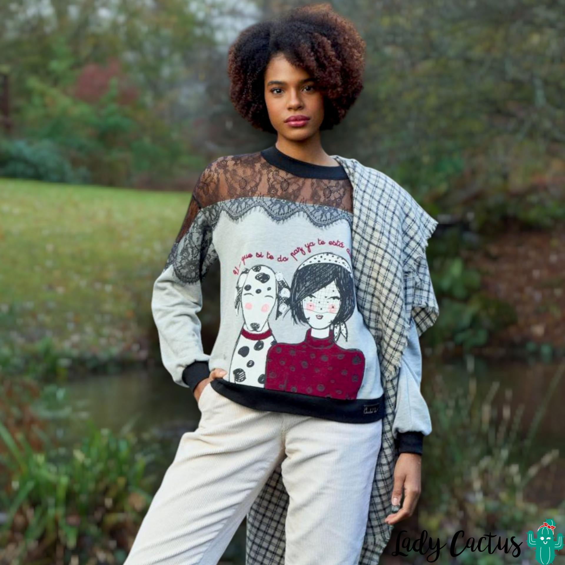 Sudadera Dálmata en felpa americana suave de Anabel Lee para calidez cotidiana