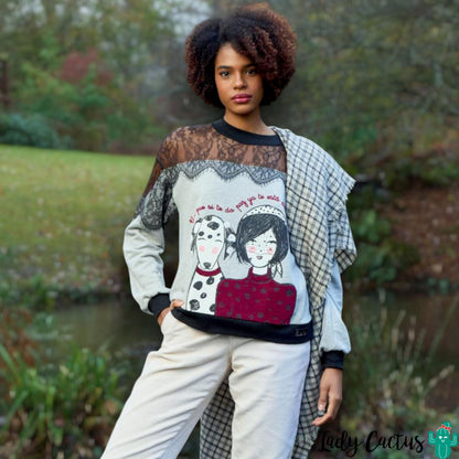 Sudadera Dálmata en felpa americana suave de Anabel Lee para calidez cotidiana