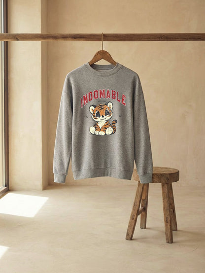 Sudadera gris "Cuqui" de Aire Retro