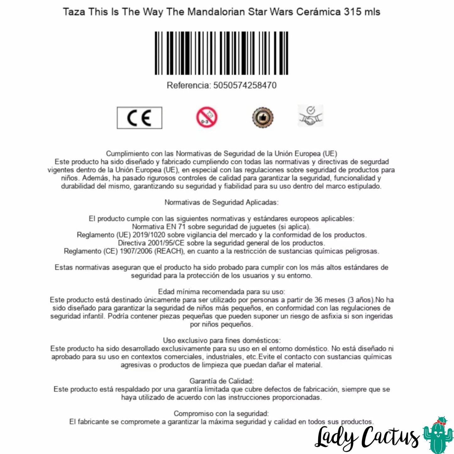 Taza Star Wars Mandalorian This Is The Way