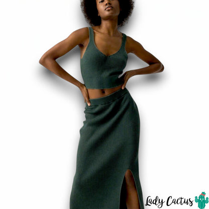 Falda Raine Verde Botella de Tiffosi