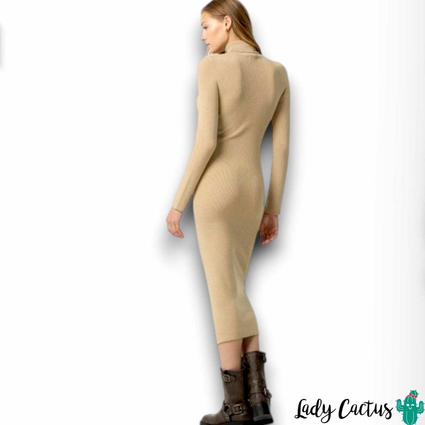 Vestido Tiffosi Chloe Beige