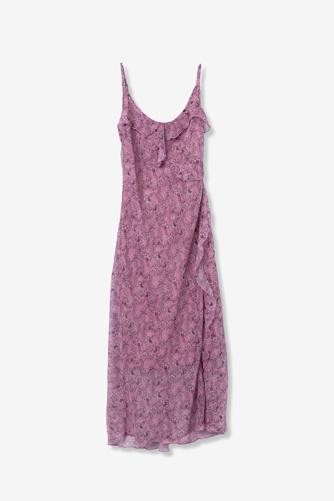 Look femenino y fresco con vestido de flores rosa Tiffosi