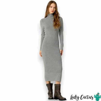 Vestido Tiffosi Chloe Gris Acero