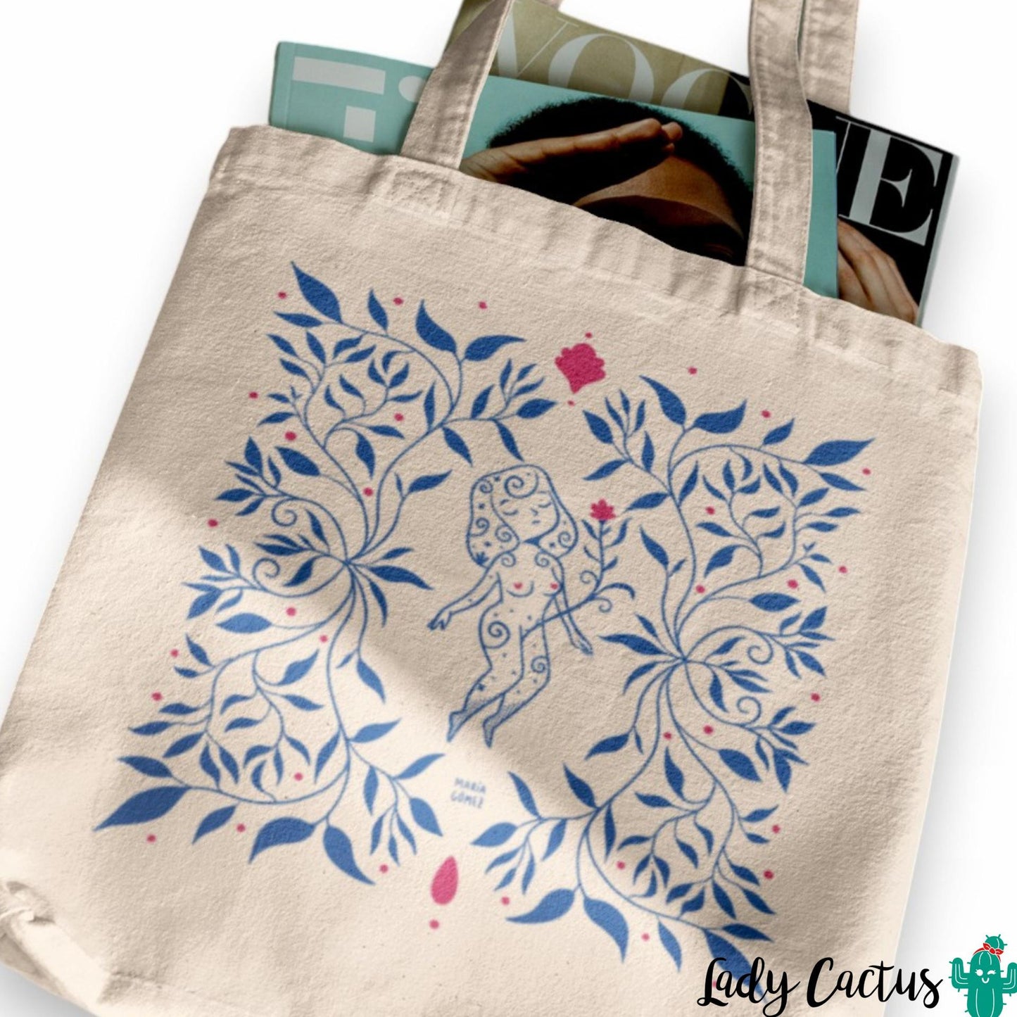 Tote Bag Florecer María Gómez Lady Cactus