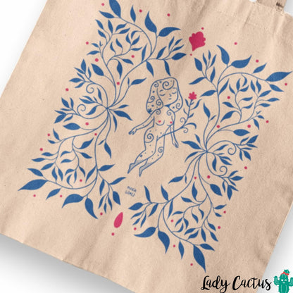 Tote Bag Florecer María Gómez Lady Cactus