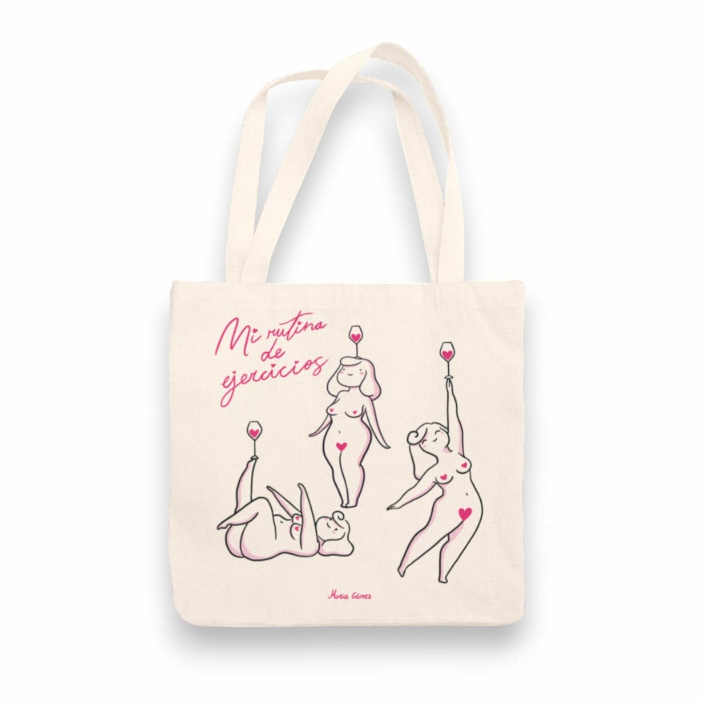 Tote Bag Mi Rutina de Ejercicios María Gómez Lady Cactus
