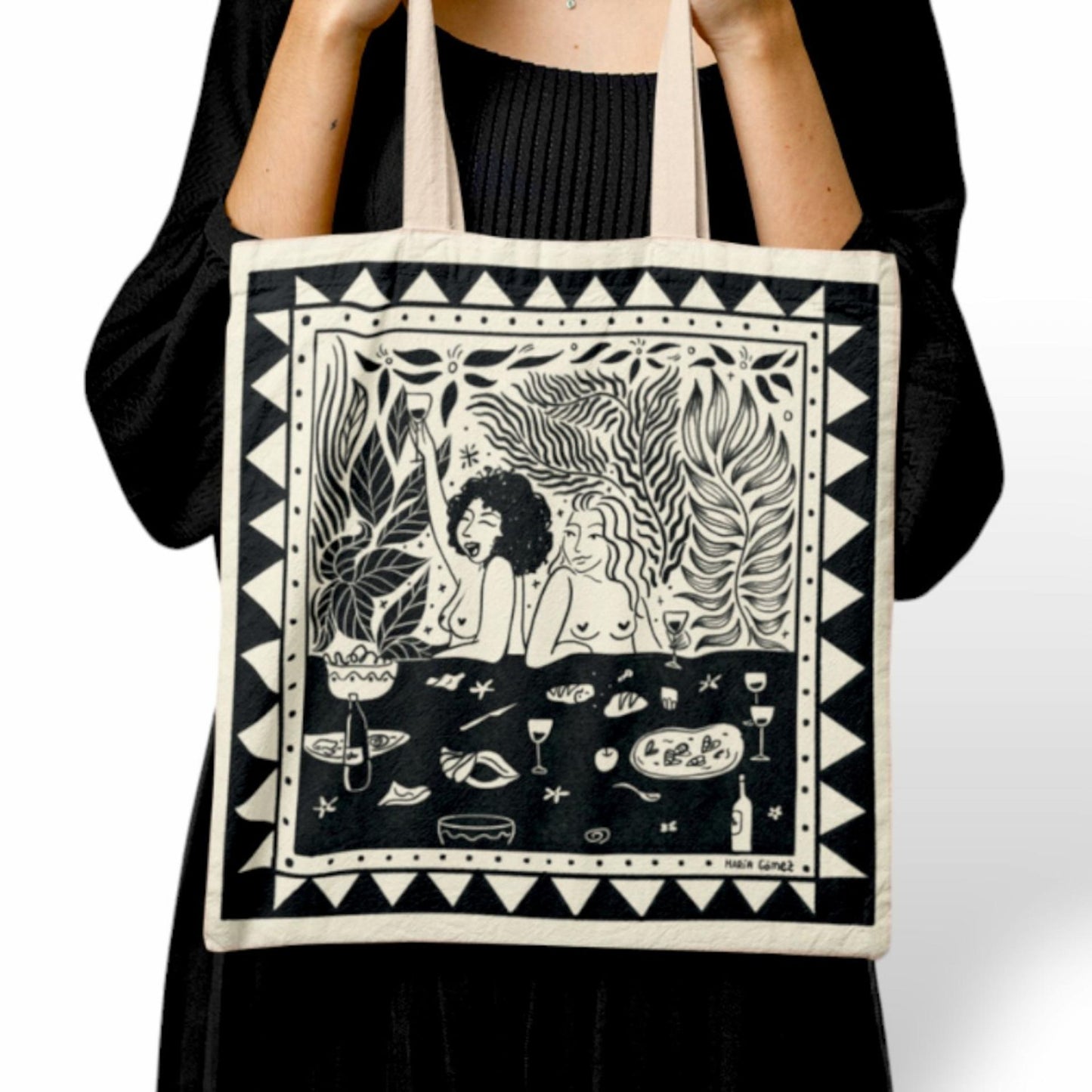 Tote bag Sobremesa de María Gómez Ilustradora