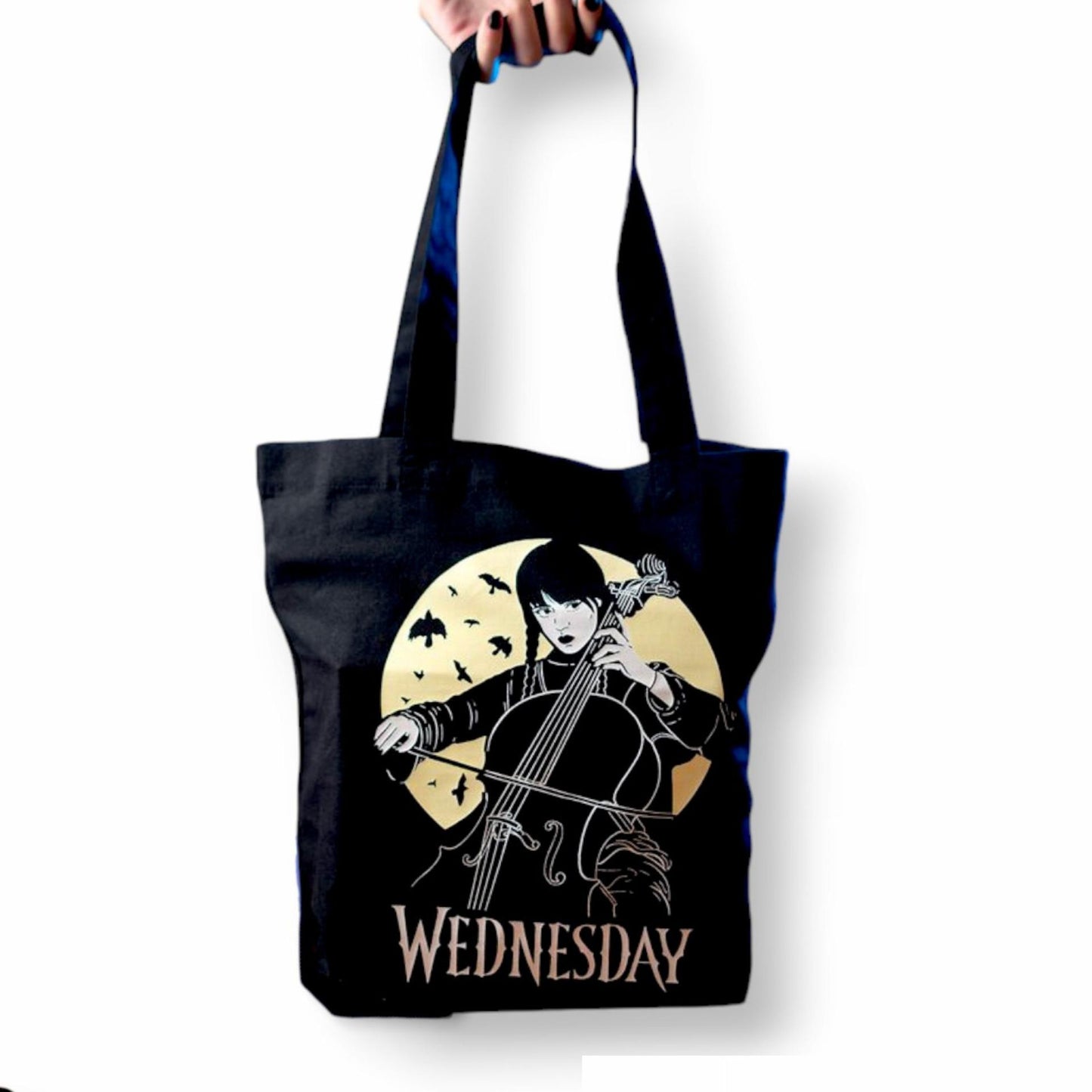 Totebag Miércoles Addams.  Productos con Licencia Oficial