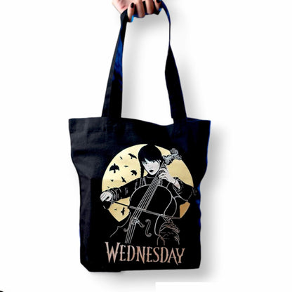 Totebag Miércoles Addams.  Productos con Licencia Oficial