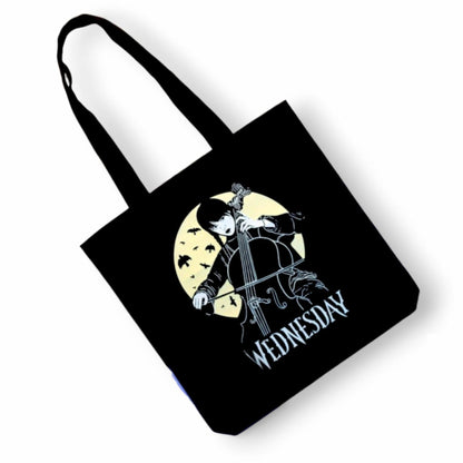 Totebag Miércoles Addams.  Productos con Licencia Oficial