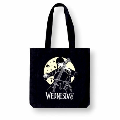 Totebag Miércoles Addams.  Productos con Licencia Oficial