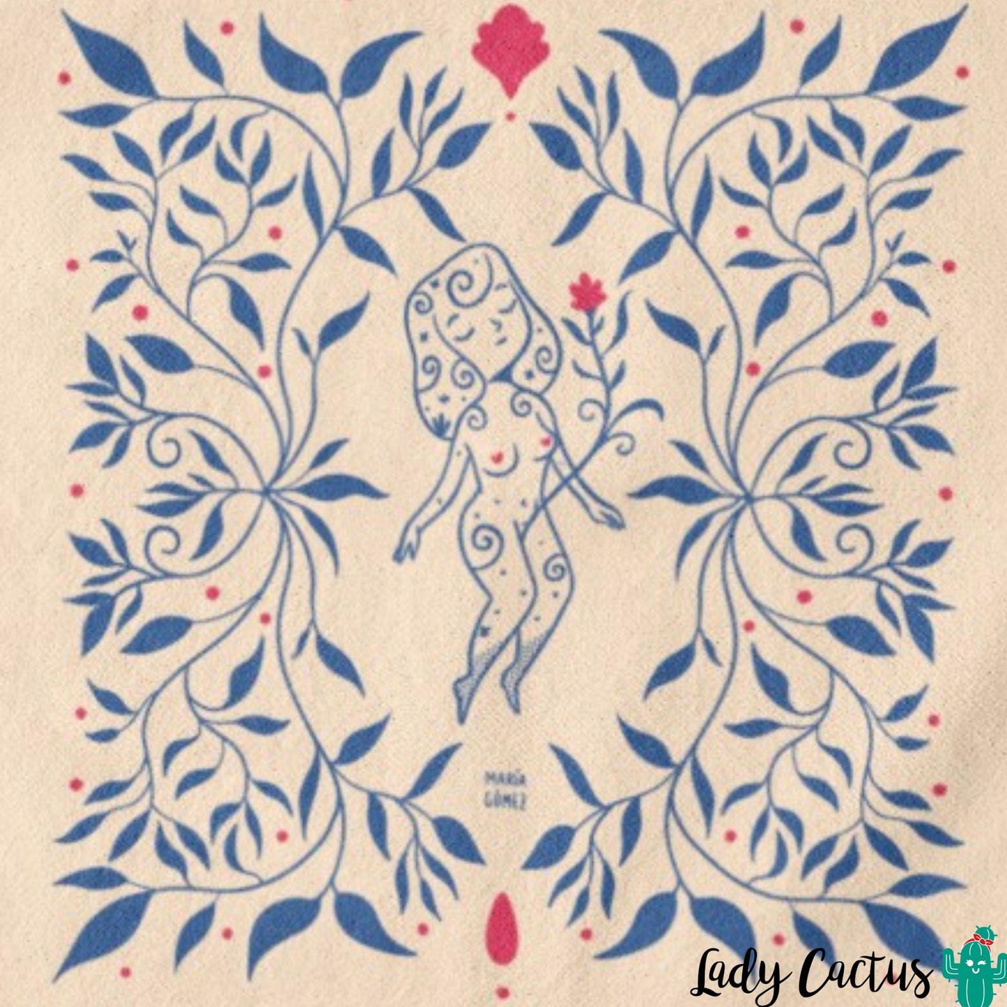 Tote Bag Florecer María Gómez Lady Cactus
