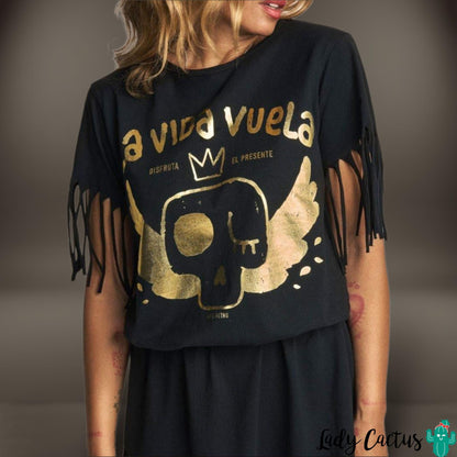 Vestido La Vida Vuela de Aire Retro en Lady Cactus