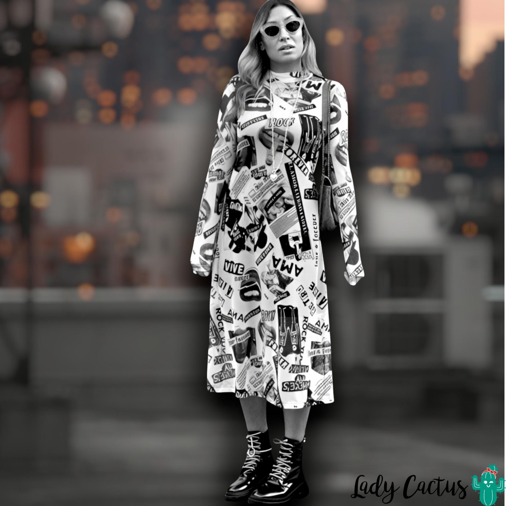 Vestido en moda urbana versátil y elegante para ritmos cotidianos