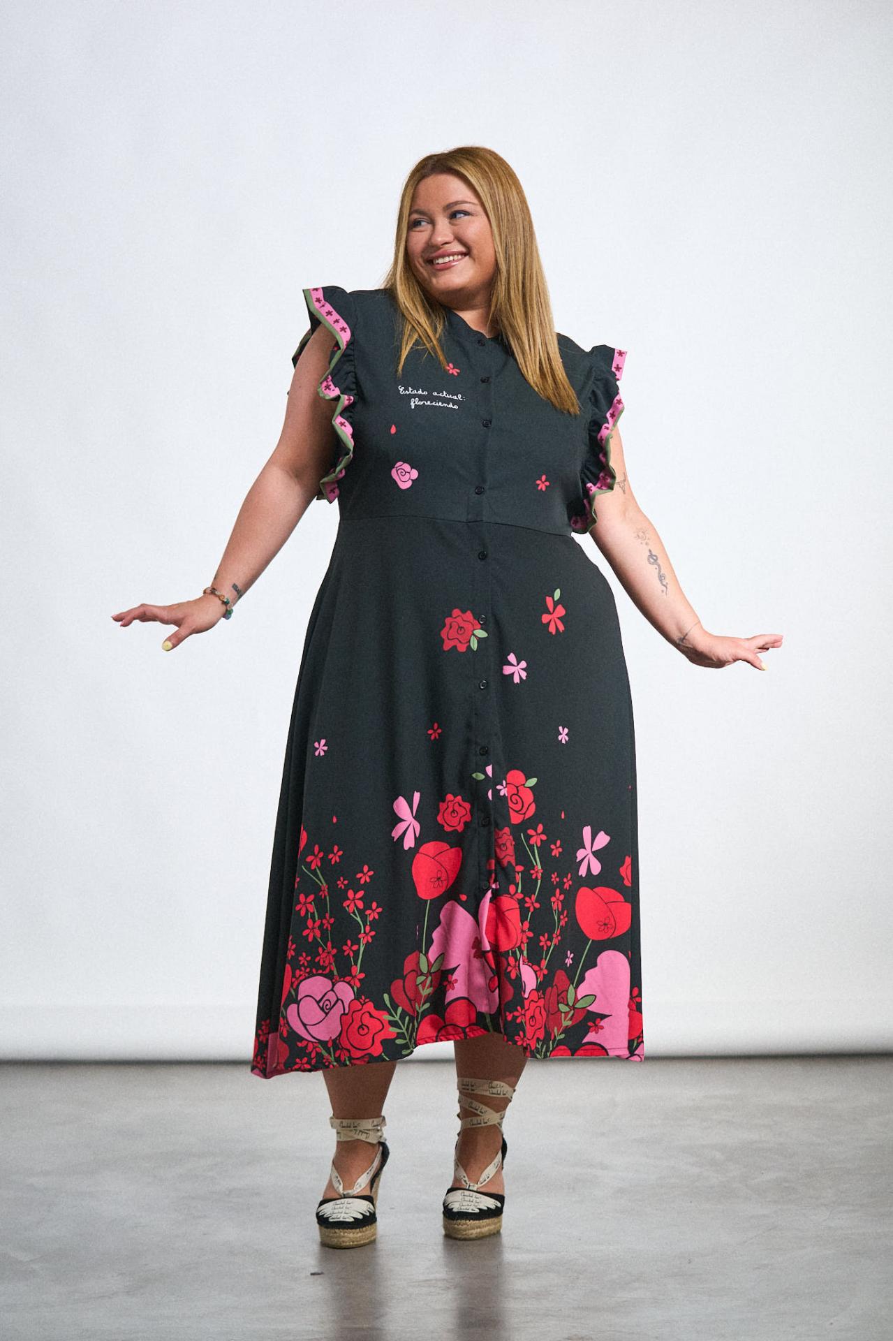 Vestido Paula con estilo femenino y tendencioso de Anabel Lee