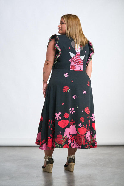 Vestido Paula para looks urbanos versátiles de Anabel Lee