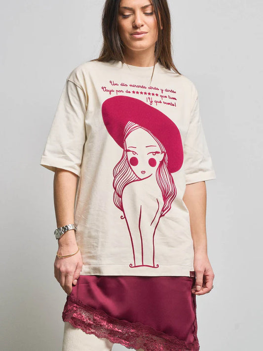 Vestido con mensaje Suerte de Anabel Lee.