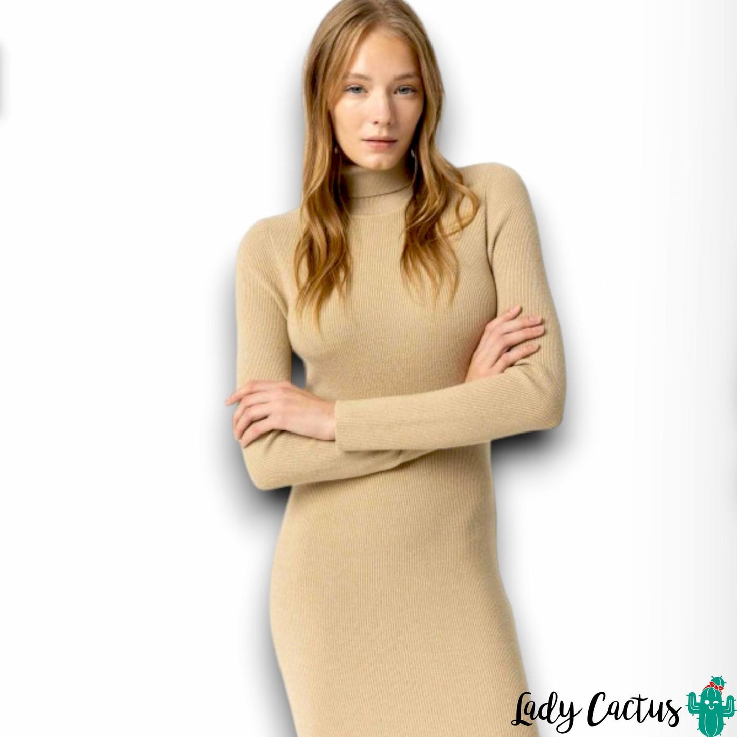 Vestido Tiffosi Chloe Beige