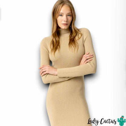 Vestido Tiffosi Chloe Beige